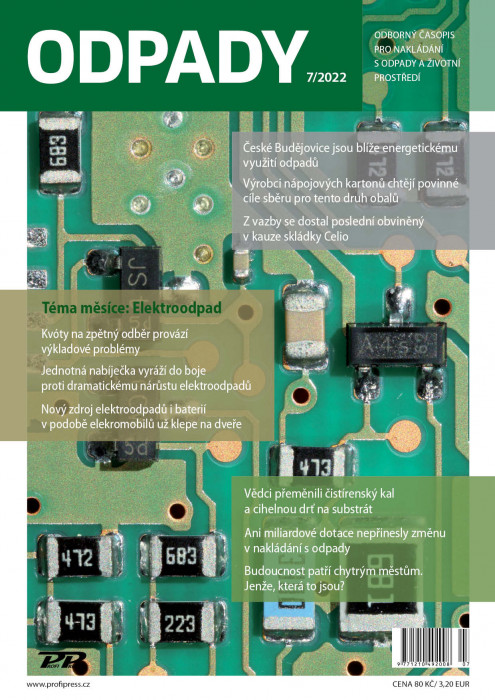 Obálka titulu Odpady - vydání č. 7/2022