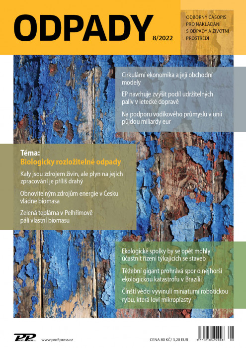 Obálka titulu Odpady - vydání č. 8/2022