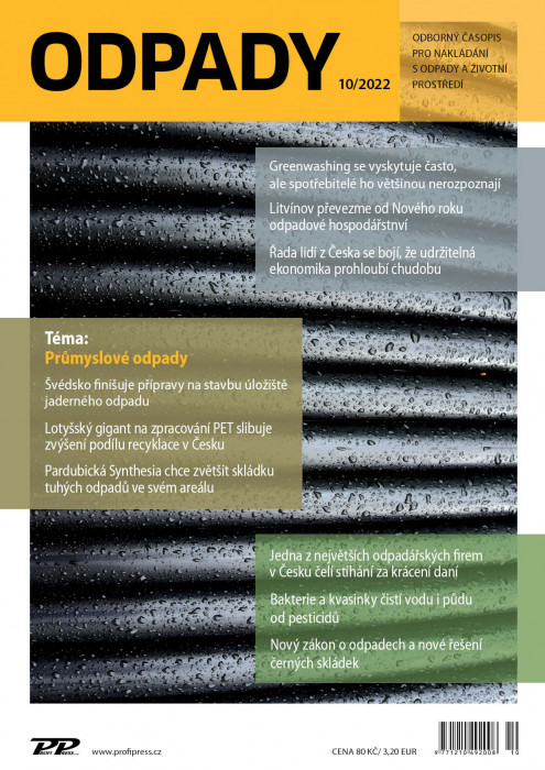 Obálka titulu Odpady - vydání č. 10/2022