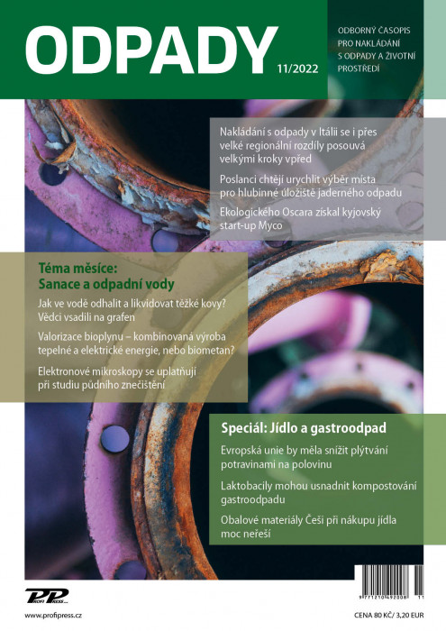 Obálka titulu Odpady - vydání č. 11/2022
