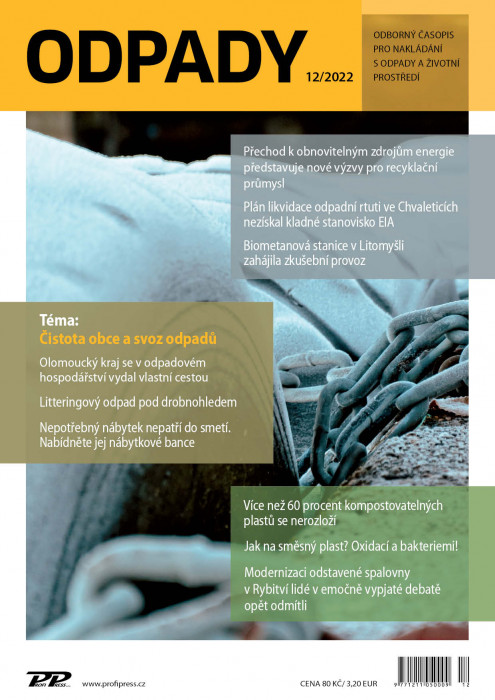 Obálka titulu Odpady - vydání č. 12/2022