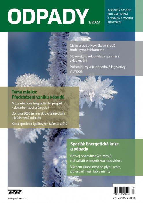 Obálka titulu Odpady - vydání č. 1/2023