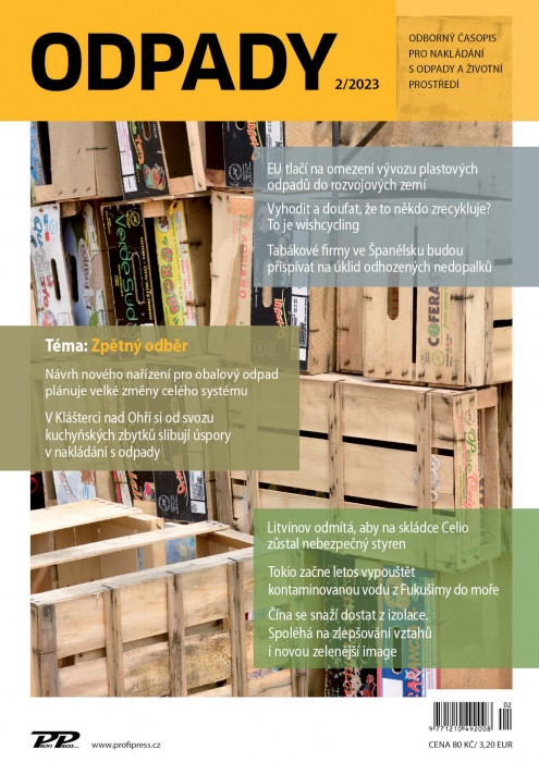 Obálka titulu Odpady - vydání č. 2/2023