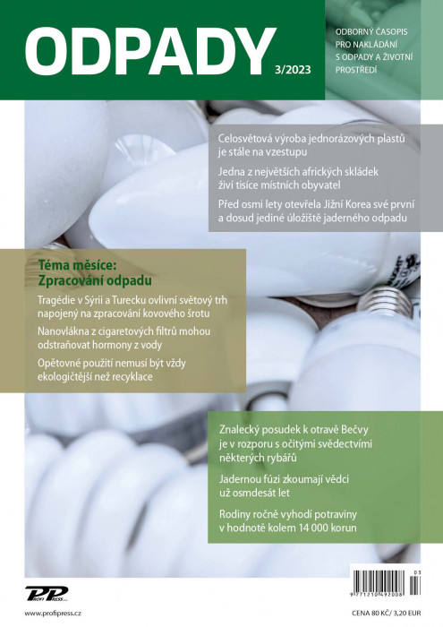 Obálka titulu Odpady - vydání č. 3/2023