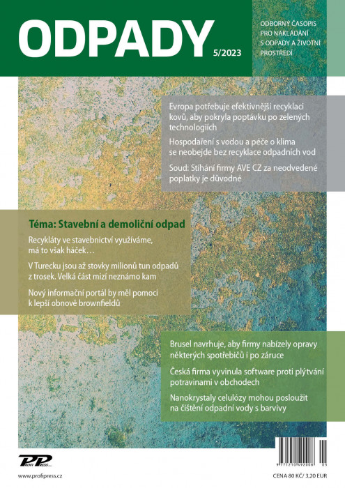 Obálka titulu Odpady - vydání č. 5/2023