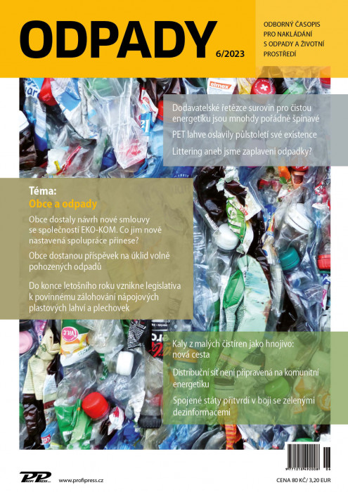 Obálka titulu Odpady - vydání č. 6/2023