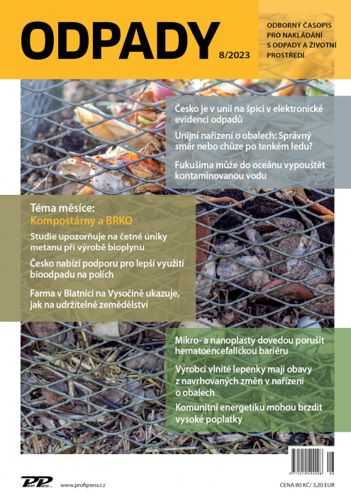 Obálka titulu Odpady - vydání č. 8/2023