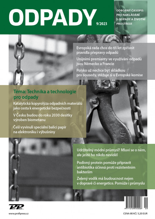 Obálka titulu Odpady - vydání č. 9/2023