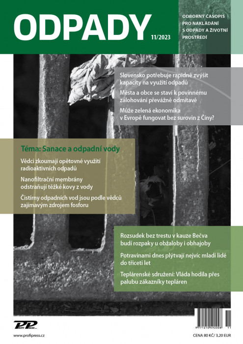 Obálka titulu Odpady - vydání č. 11/2023