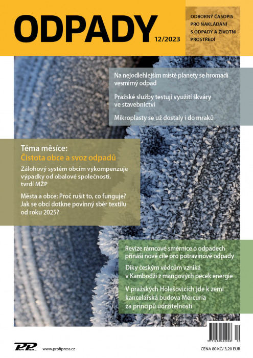 Obálka titulu Odpady - vydání č. 12/2023