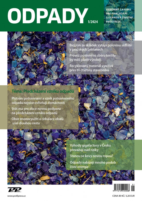 Obálka titulu Odpady - vydání č. 1/2024