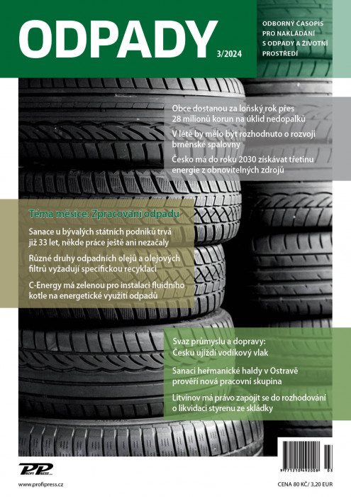 Obálka titulu Odpady - vydání č. 3/2024