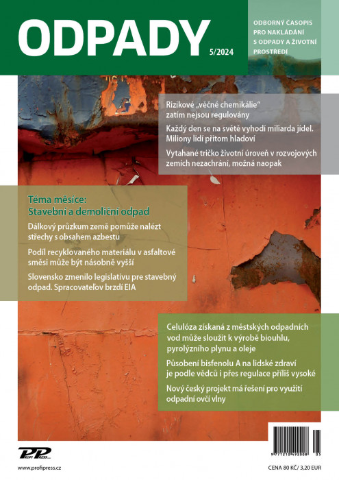 Obálka titulu Odpady - vydání č. 5/2024