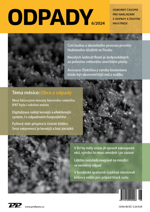Obálka titulu Odpady - vydání č. 6/2024