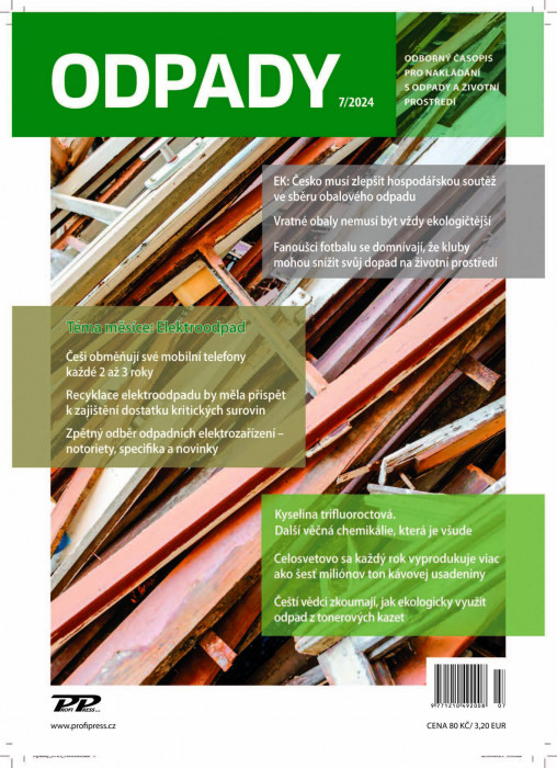 Obálka titulu Odpady - vydání č. 7/2024
