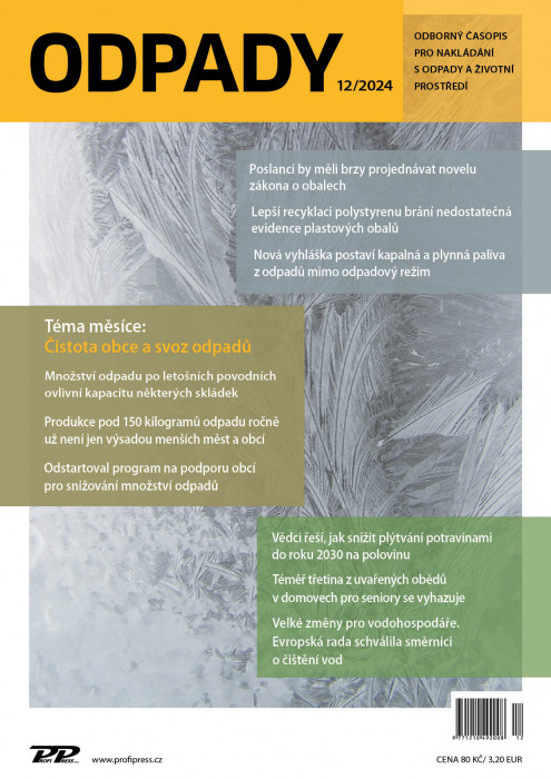 Obálka titulu Odpady - vydání č. 12/2024