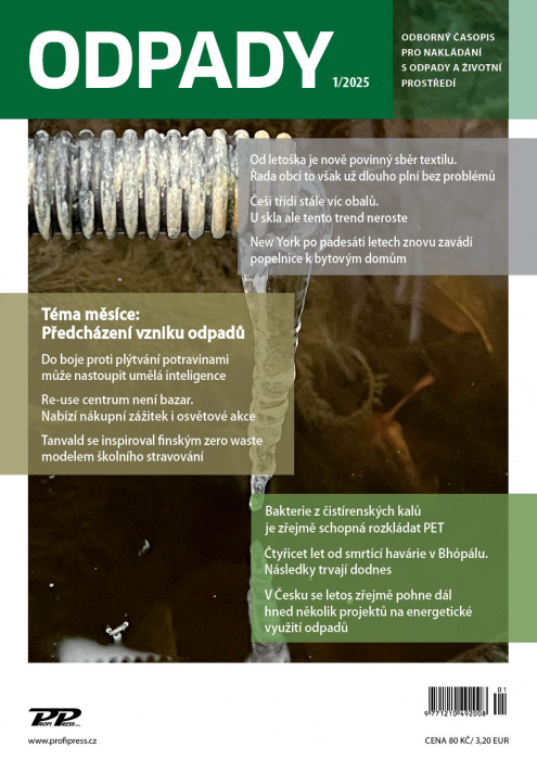 Obálka titulu Odpady - vydání č. 1/2025