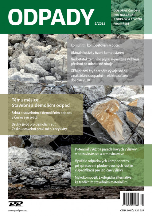 Obálka titulu Odpady - vydání č. 5/2025