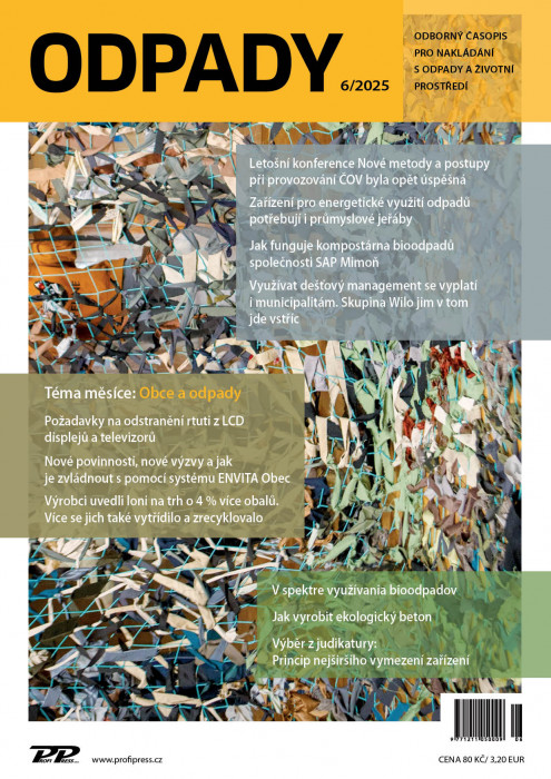 Obálka titulu Odpady - vydání č. 6/2025