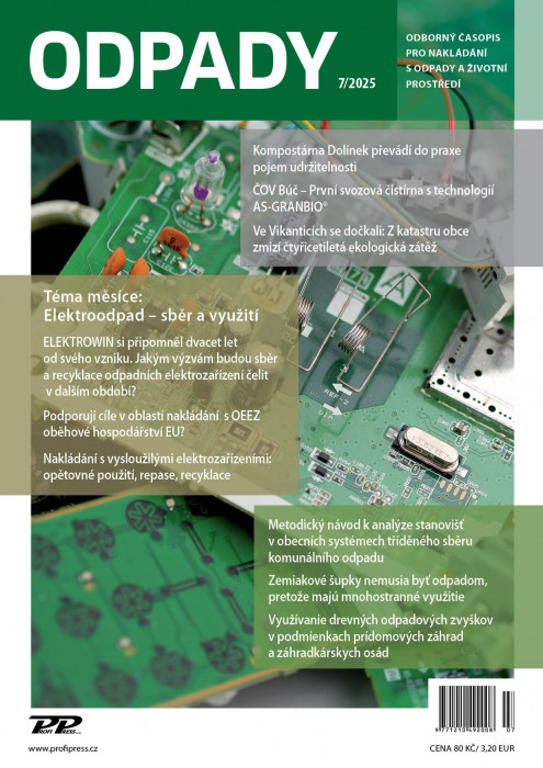 Obálka titulu Odpady - vydání č. 7/2025