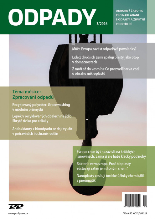 Obálka časopisu Odpady