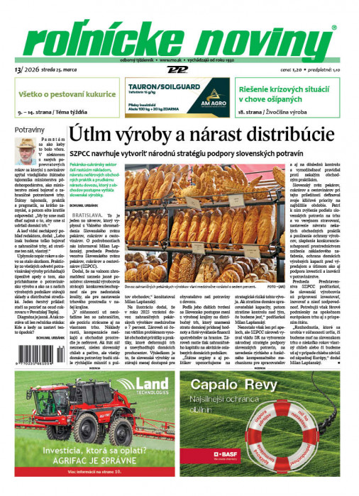 Obálka titulu Rolnické noviny - vydání č.&nbsp;13/2026