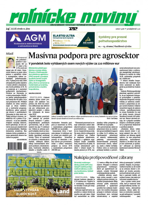 Obálka titulu Rolnické noviny