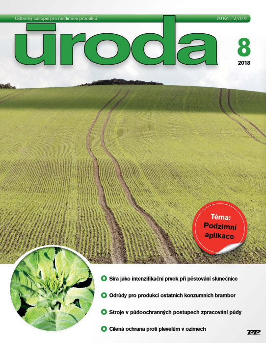 Obálka titulu Úroda/Rostlinolékař - vydání č. 8/2018