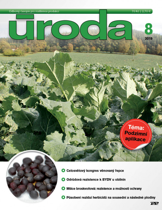 Obálka titulu Úroda/Rostlinolékař - vydání č. 8/2019