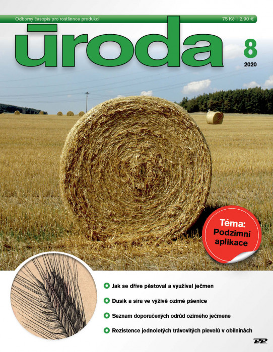 Obálka titulu Úroda/Rostlinolékař - vydání č. 8/2020