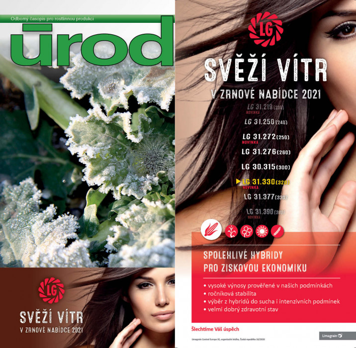 Obálka titulu Úroda/Rostlinolékař - vydání č. 1/2021