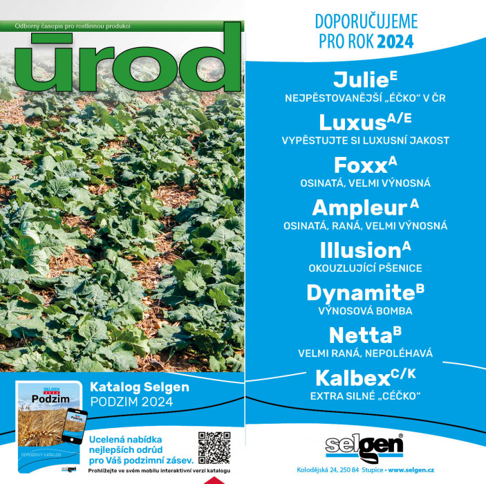 Obálka titulu Úroda/Rostlinolékař - vydání č. 8/2024
