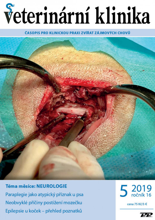 Obálka titulu Veterinární klinika - vydání č. 5/2019