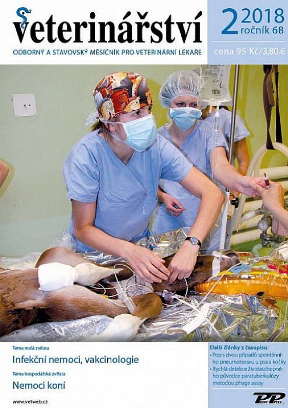 Obálka titulu Veterinářství - vydání č. 2/2018