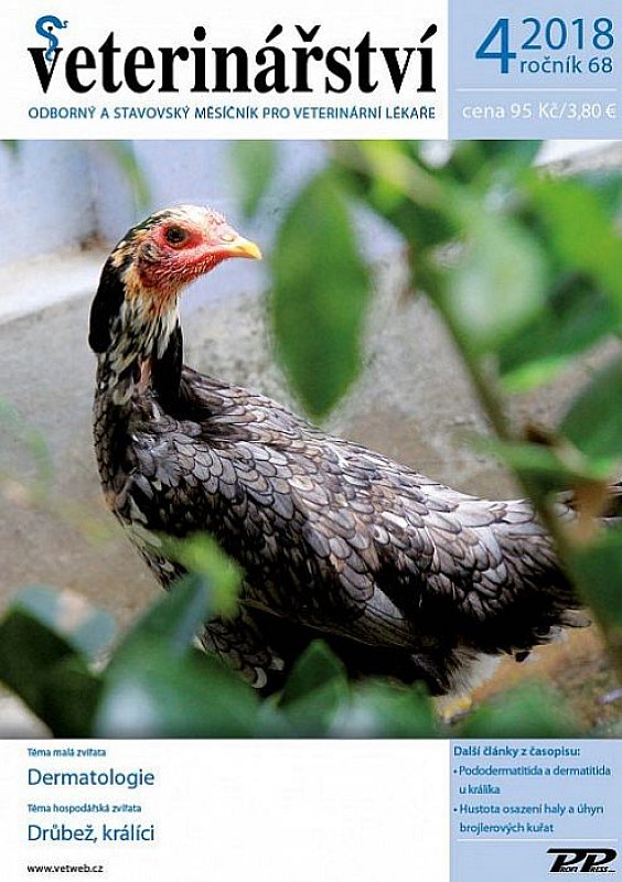 Obálka titulu Veterinářství - vydání č. 4/2018