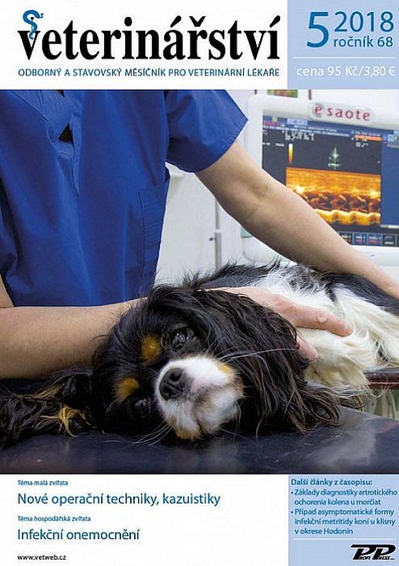 Obálka titulu Veterinářství - vydání č. 5/2018