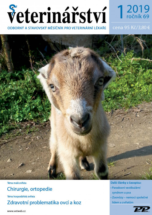 Obálka titulu Veterinářství - vydání č. 1/2019