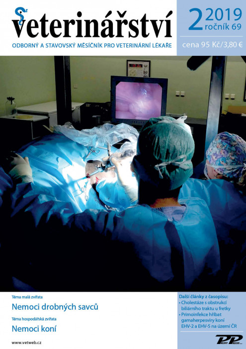 Obálka titulu Veterinářství - vydání č. 2/2019