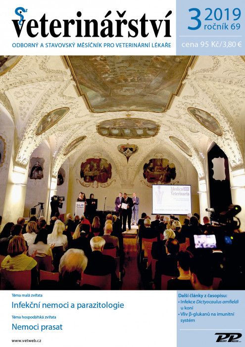 Obálka titulu Veterinářství - vydání č. 3/2019