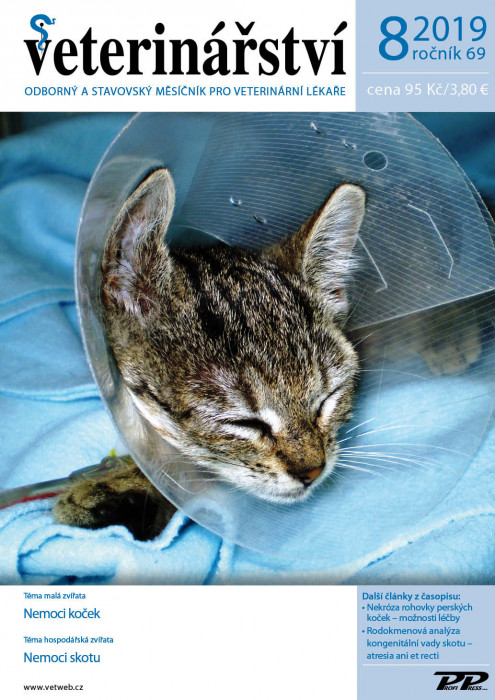Obálka titulu Veterinářství - vydání č. 8/2019