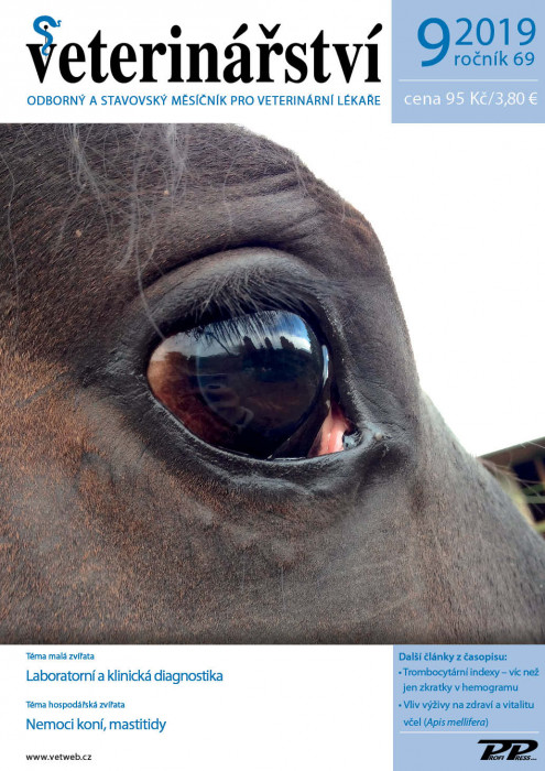 Obálka titulu Veterinářství - vydání č. 9/2019