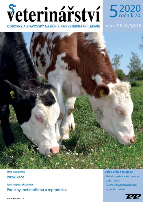 Obálka titulu Veterinářství - vydání č. 5/2020