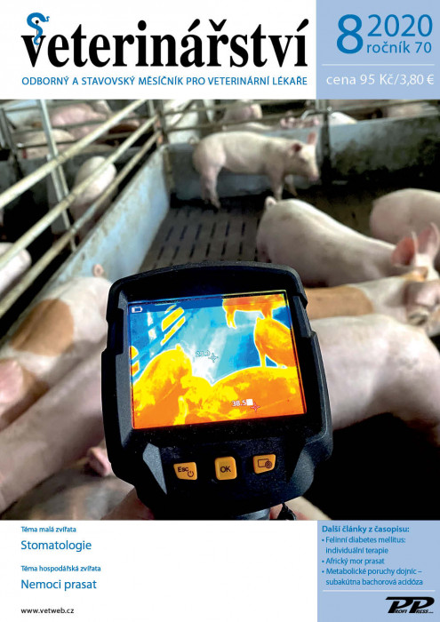 Obálka titulu Veterinářství - vydání č. 8/2020