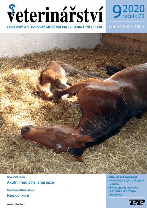 Obálka titulu Veterinářství - vydání č. 9/2020