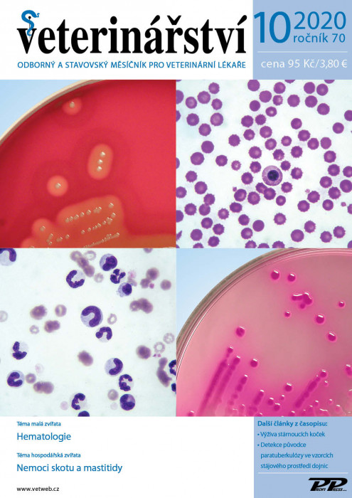 Obálka titulu Veterinářství - vydání č. 10/2020