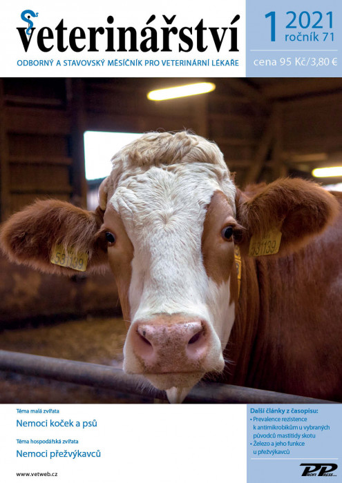 Obálka titulu Veterinářství - vydání č. 1/2021