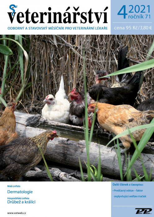 Obálka titulu Veterinářství - vydání č. 4/2021