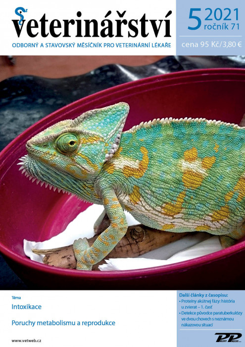 Obálka titulu Veterinářství - vydání č. 5/2021