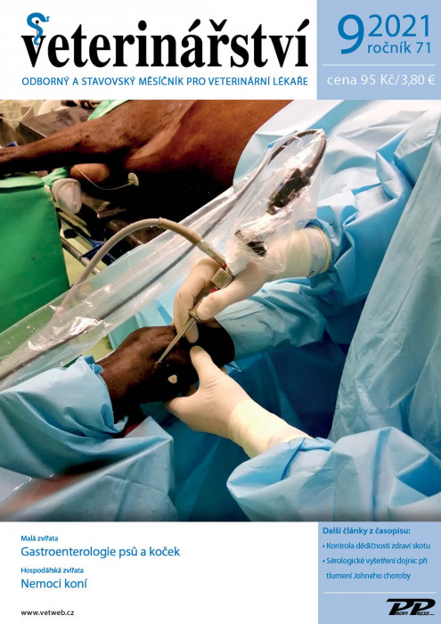 Obálka titulu Veterinářství - vydání č. 9/2021
