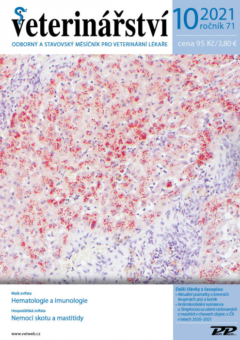 Obálka titulu Veterinářství - vydání č. 10/2021